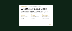 What Makes Mergers and Acquisitions in the GCC Different from Anywhere Else