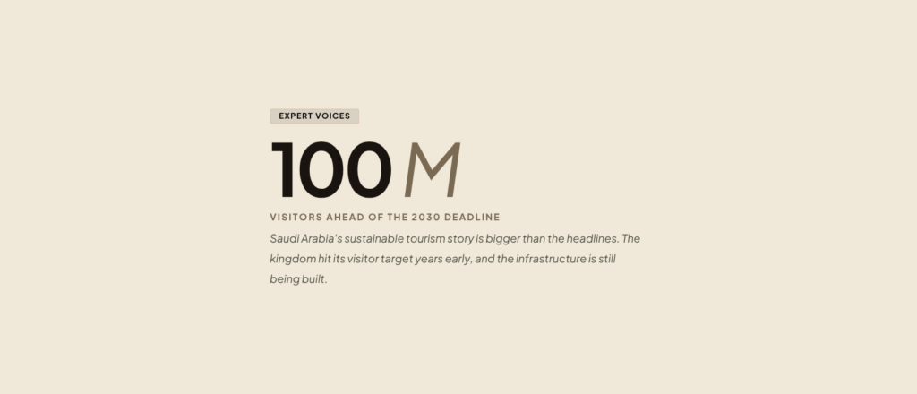 Beyond NEOM: How Saudi Arabia Is Developing Sustainable Tourism Destinations