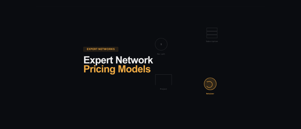 Expert Network Pricing Models Explained