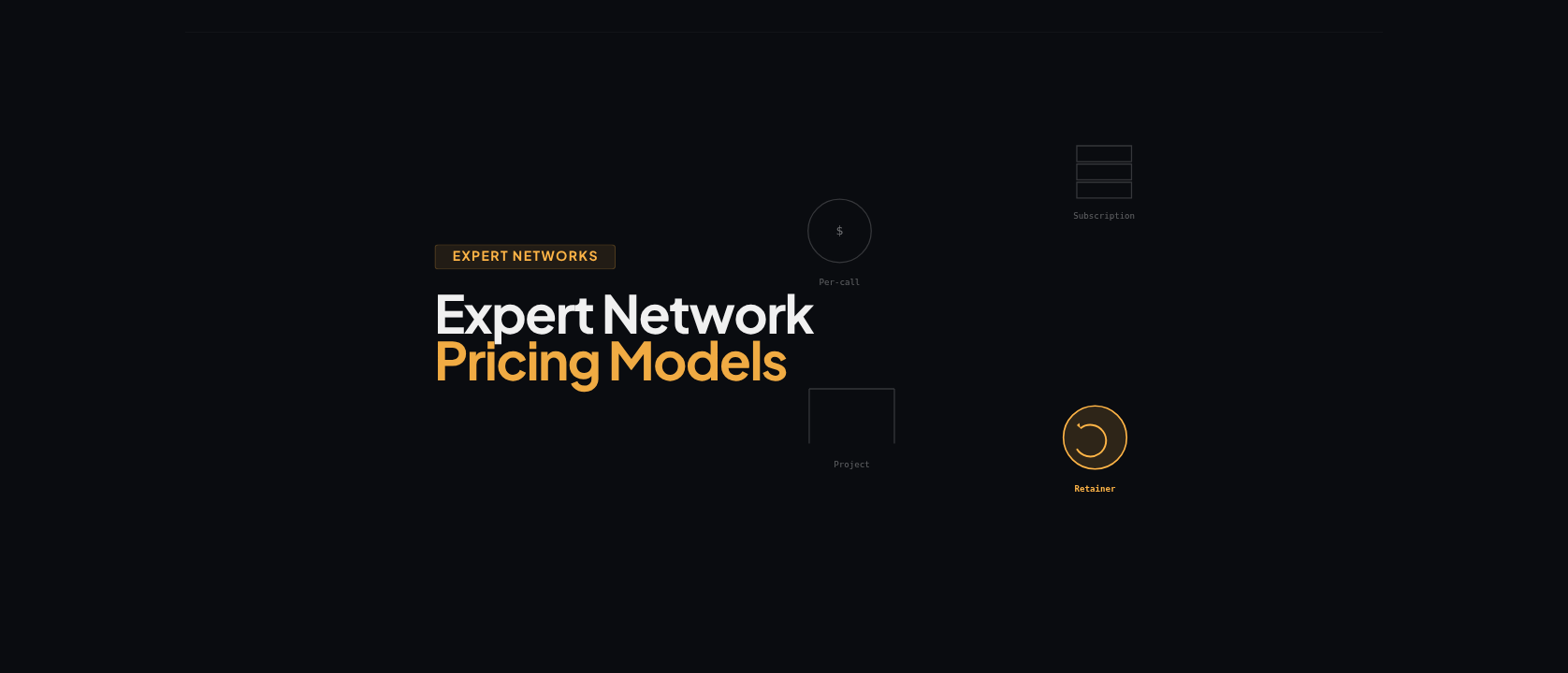 Expert Network Pricing Models Explained