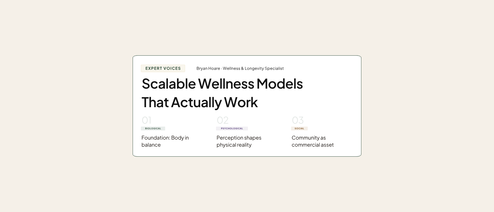 Biopsychosocial Framework: How Companies Can Build Scalable Wellness Models That Work