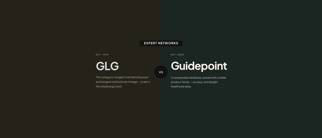 GLG vs Guidepoint: How the Two Biggest Databases Compare