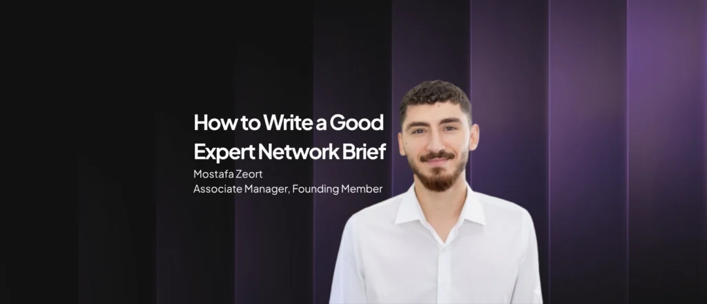 How to Write a Good Expert Network Brief